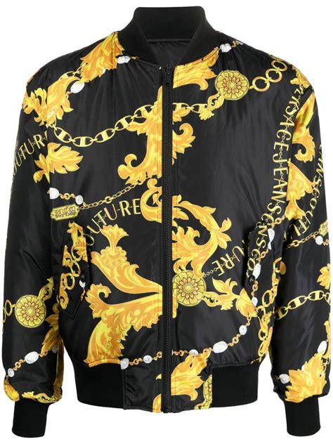 versace jeans signature jacket|Versace jacket price.